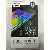 Панель передняя 5D GLASS A7 2017 (White, black, gold)