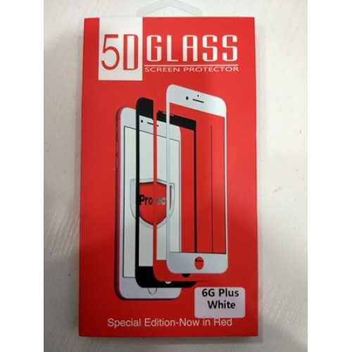 Панель передняя 5D GLASS 6G Plus White (красная коробка)