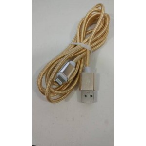 Шнур Iph-USB I14 круглая плетёнка ткань