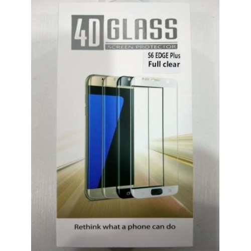 Панель передняя 4D GLASS S6 edge plus (Full clear, white, black, gold, blue)