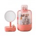  Набор для макияжа 2в1 (LED зеркало/Органайзер для косметики) (Розовый) (W-51)
