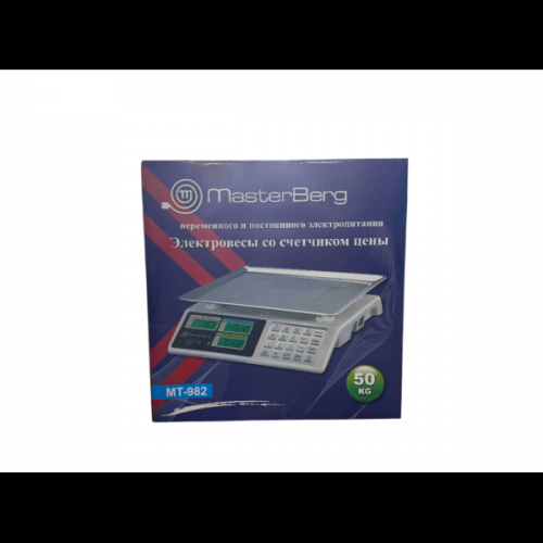 Весы торговые переменного и постоянного электропитания со счётчиком цены 50кг 6V YZ-982S (кнопки металл) (6)
