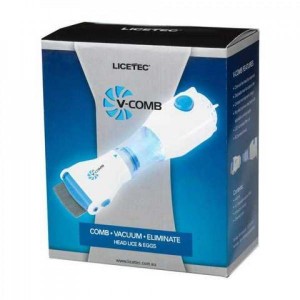 Электрическая расческа для удаления вшей и блох V-Comb Licetec у животных LK202312-3/907-4 (60)