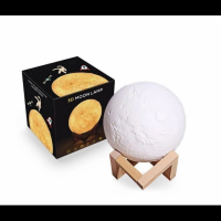 Светильник-ночник 3D шар Луна Moon Lamp на деревянной подставке 15 см № 8 (60)