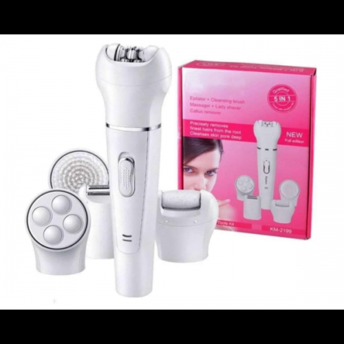 Эпилятор kemei km-2199 5в1 женский со сменными насадками (20)