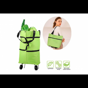 Складная хозяйственная сумка – трансформер 2 в 1 Шоппер + тележка для продуктов на колесиках 4159-5 (50)