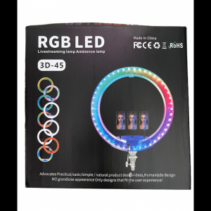 Лампа кольцевая RGB 3D 45 (10)