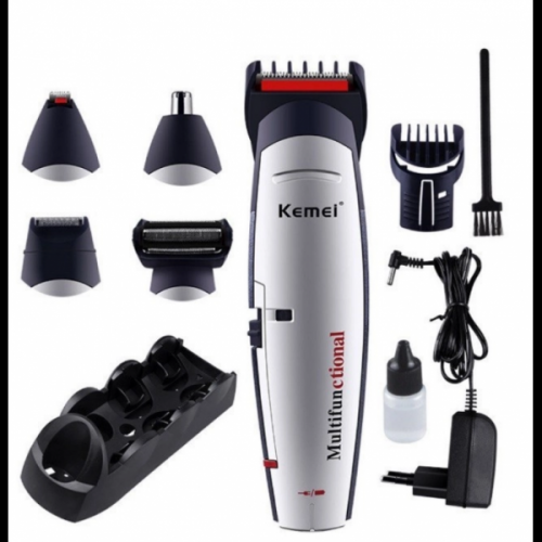 Машинка для стрижки волос Kemei LFQ-KM-560 3 Вт аккумуляторная машинка бритва и триммер 6 в 1 с подставкой (40)