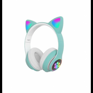 Наушники CAT с кошачьими ушками STN-28 Bluetooth (Розовый,Синий,Бирюза,Чёрный)(60)