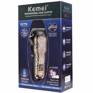 Машинка для стрижки волос и бороды аккумуляторная беспроводная Kemei LFJ KM-2616 (24)