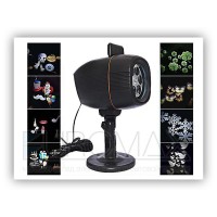 Проектор новогодний черный реверсивные картинки SH-006 PIC-06-12 24шт 8275