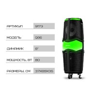 Акустическая переносная колонка Wesyman 80Вт 8