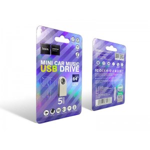 Флешка USB 64Гб Hoco Smart Mini Car Music UD9 200шт 9629