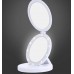 Зеркало косметическое настольное с LED подсветкой 00057 36шт 8690