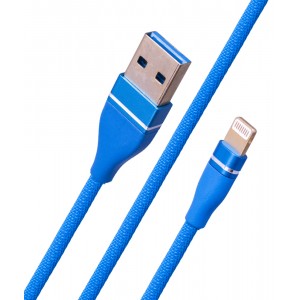 Apple Nylong 09 Lightning USB Cable (1m) — Blue & Pink