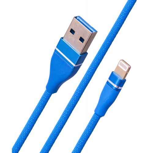  Nylong 09 Lightning USB Cable (1m) — Blue & Pink