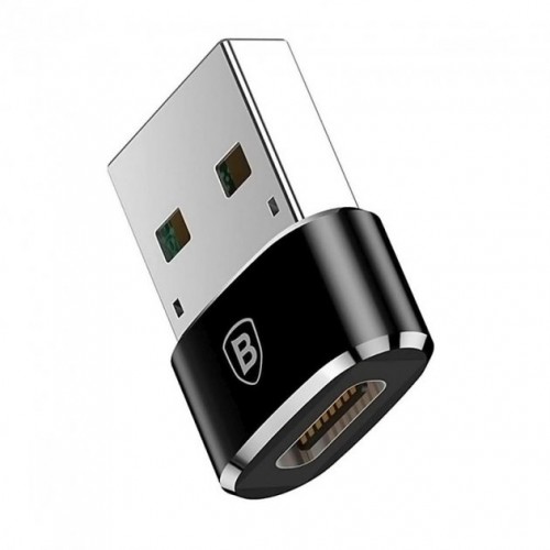 Baseus (CAAOTG-01) USB Male To Type-C Female Adapter Converter Black — CAAOTG-01 Black