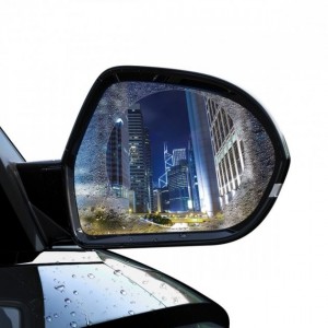 Baseus (SGFY-C02) 0.15mm Rainproof Film for Car Rear-View Mirror (Oval 2 pcs/pack 135*95mm) — SGFY-C02 Transparent