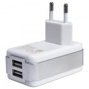 Parmp (DUC-0178210W) (iPhone 5)» СЗУ — 2 USB — 3 A — White