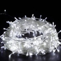 Гирлянда диод 100LED (RD7139) 9м. Белый (холодный), Силиконовый провод
