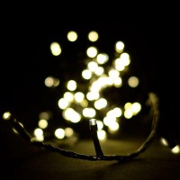 Гирлянда диод 200LED (RD7132) 18м. Белый (теплый), Черный провод