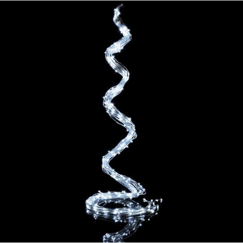 Гирлянда конский хвост 510LED  17 линий по 30LED 3м 220V + блок питания + 8 режимов + Режим полной остановки RD222 Цвет ламп-Белый (50)