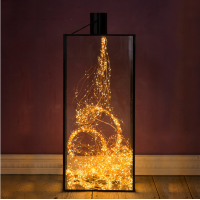 Гирлянда конский хвост 510LED  17 линий по 30LED 3м 220V + блок питания + 8 режимов + Режим полной остановки RD223 Цвет ламп-Тёплый (50)