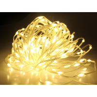 Гирлянда диод на проволке силикон 50м 500Led 8 Режимов IP44 для дом/улица освещения RD213 Цвет ламп-Синий (50 )