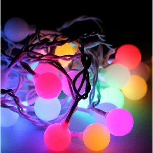 Гирлянда шарик матовый 28LED (RD7100) 5м. флеш 10мм. Черный провод, RG/RB Гирлянда шарик матовый 28LED (RD7100) 5м. флеш 10мм. Черный провод, RG/RB