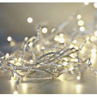 Гирлянда диод 300LED (RD7146) 25м. Белый (теплый), Силиконовый провод