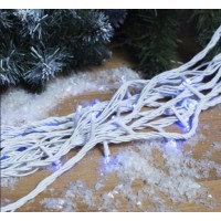 Гирлянда улица 100LED (RD7097) 10м (Ø 3,3) (флеш) (контрол.220V)+удлен. Провод-Белый, Цвет ламп-Белый (20)