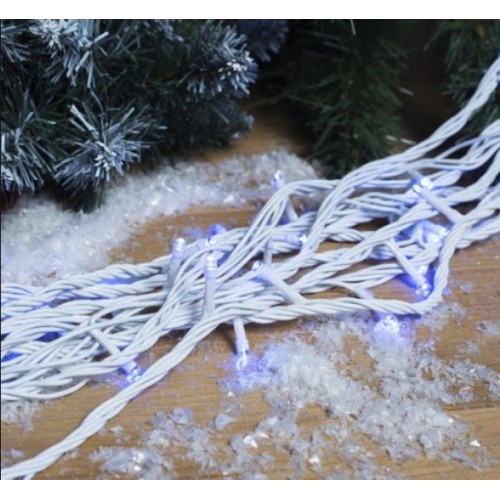 Гирлянда улица 100LED (RD7097) 10м (Ø 3,3) (флеш) (контрол.220V)+удлен. Провод-Белый, Цвет ламп-Белый (20)