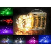 (НЕТУ) Гирлянда медная проволока 100LED (RD7112) 10м., USB, Серебряный Провод, RGB