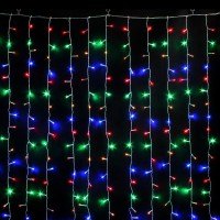 Гирлянда штора 400LED (RD9013) 20 шариков 8 см, ширина 6m,220v, Цвет ламп-Белый (12)