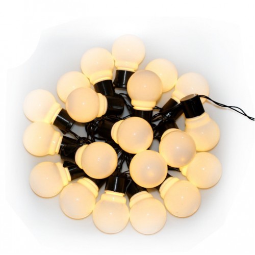Гирлянда шарик матовый 80LED (RD7105) 7м. Флеш, Черный Провод, RG/RB