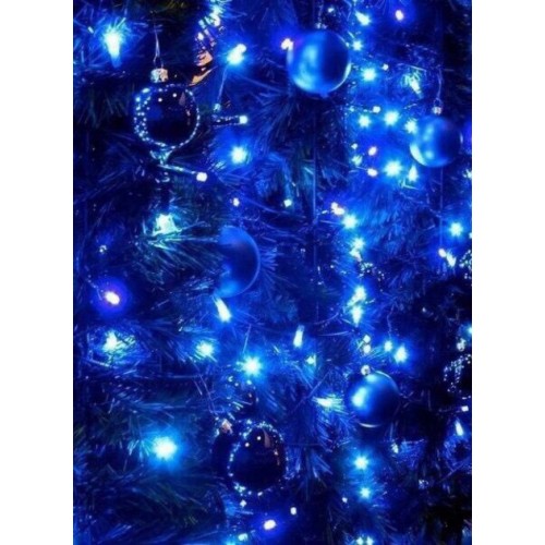 Гирлянда улица 100LED (RD7099) 10м (Ø 3,3) (флеш) (контрол.220V)+удлен. Провод-Белый, Цвет ламп-Тёплый (20)