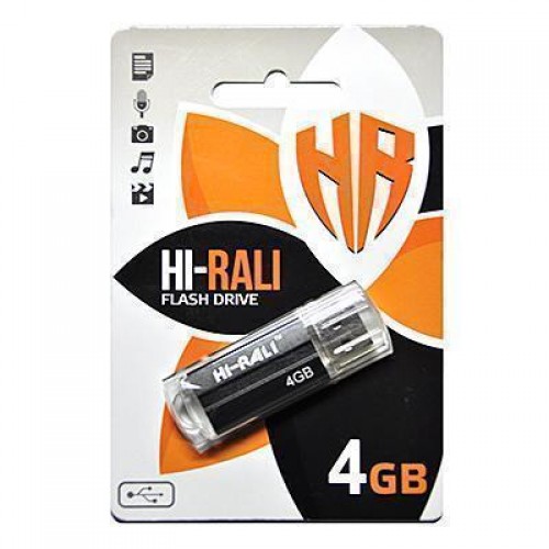 Накопичувач USB 4GB Hi-Rali Corsair серiя чорний