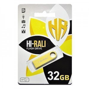Накопичувач USB 32GB Hi-Rali Shuttle серiя золото Накопичувач USB 32GB Hi-Rali Shuttle серiя золото