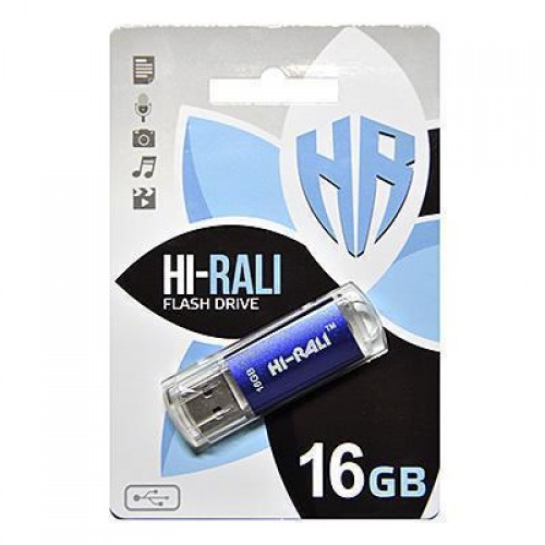 Накопичувач USB 16GB Hi-Rali Rocket серiя синій