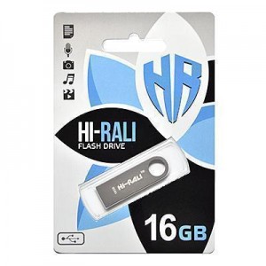 Накопичувач USB 16GB Hi-Rali Shuttle серiя срібло Накопичувач USB 16GB Hi-Rali Shuttle серiя срібло
