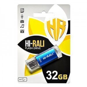 Накопичувач USB 32GB Hi-Rali Rocket серiя синій Накопичувач USB 32GB Hi-Rali Rocket серiя синій