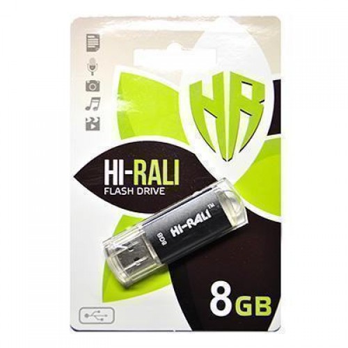 Накопичувач USB 8GB Hi-Rali Rocket серiя чорний