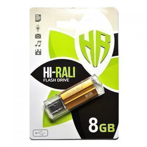 Накопичувач USB 8GB Hi-Rali Corsair серiя бронза