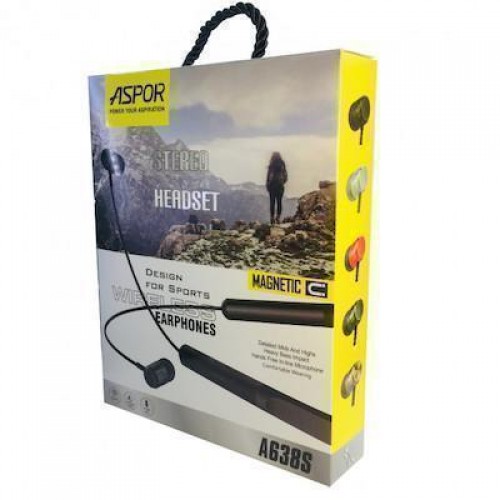 Bluetooth наушники Aspor- A638S серебро