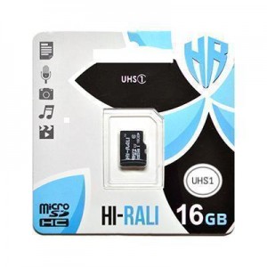 Карта пам'яти microSDHC (UHS-1) 16GB class 10 Hi-Rali (без адаптерів) Карта пам'яти microSDHC (UHS-1) 16GB class 10 Hi-Rali (без адаптерів)