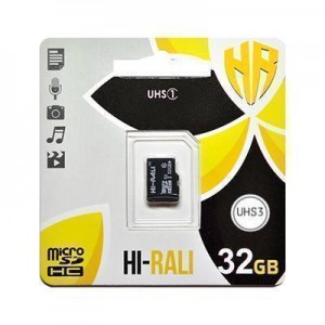 Карта пам'яти microSDHC (UHS-1) 32GB class 10 Hi-Rali (без адаптерів) Карта пам'яти microSDHC (UHS-1) 32GB class 10 Hi-Rali (без адаптерів)