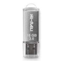 Накопичувач 3.0 USB 16GB Hi-Rali Rocket серія срібло