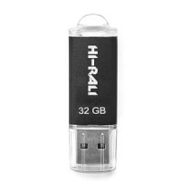 Накопичувач USB 32GB Hi-Rali Rocket серiя чорний Накопичувач USB 32GB Hi-Rali Rocket серiя чорний