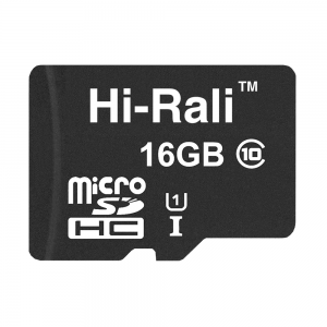 Карта пам'яти microSDHC (UHS-1) 16GB class 10 Hi-Rali (без адаптера)