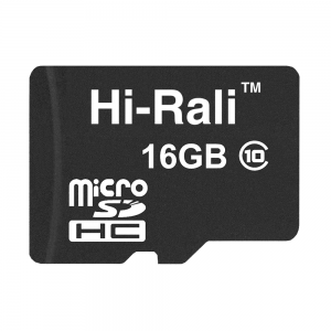 Карта пам'яти microSDHC  16GB class 10 Hi-Rali (без адаптера)